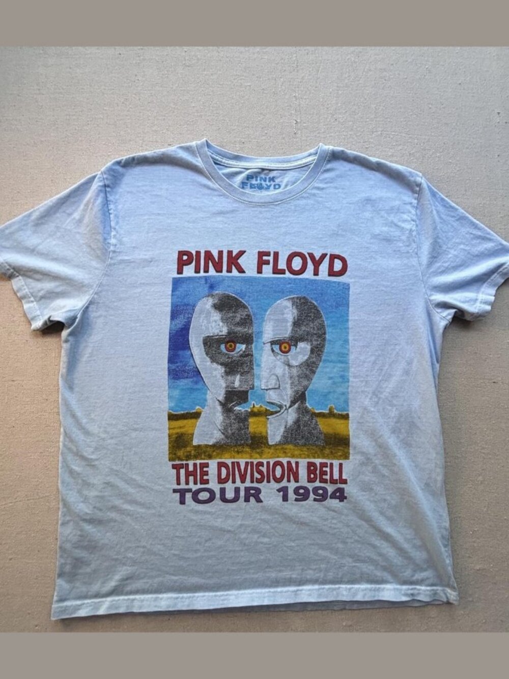 Pink Floyd x Lucky Brand Graphic Tee Mens Size XL Light Blue